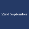 22nd September